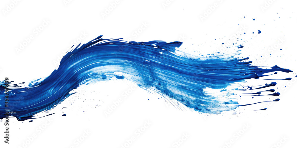 blue paint brush stroke isolated on white or transparent png blue paint brush stroke isolated on white or transparent png