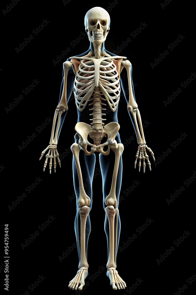 3d rendered illustration of a skeleton 3d rendered illustration of a skeleton