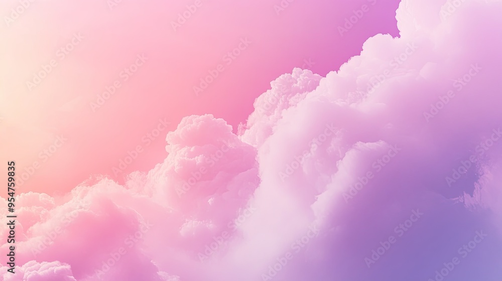 Soft pink and purple clouds with a dreamy ethereal glow. Soft pink and purple clouds with a dreamy ethereal glow.