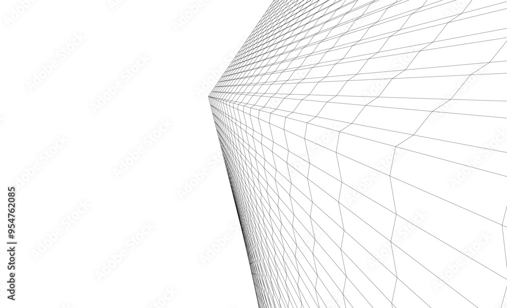 Architectural background vector 3d illustration on white background Architectural background vector 3d illustration on white background