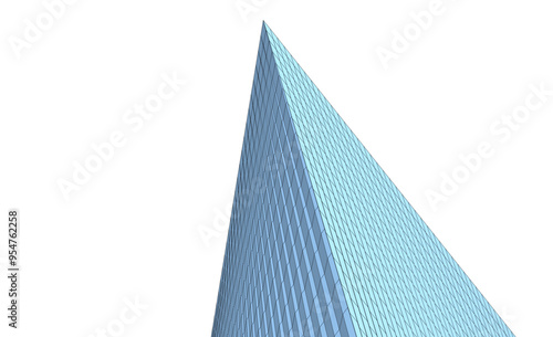 Architectural background vector 3d illustration on white background