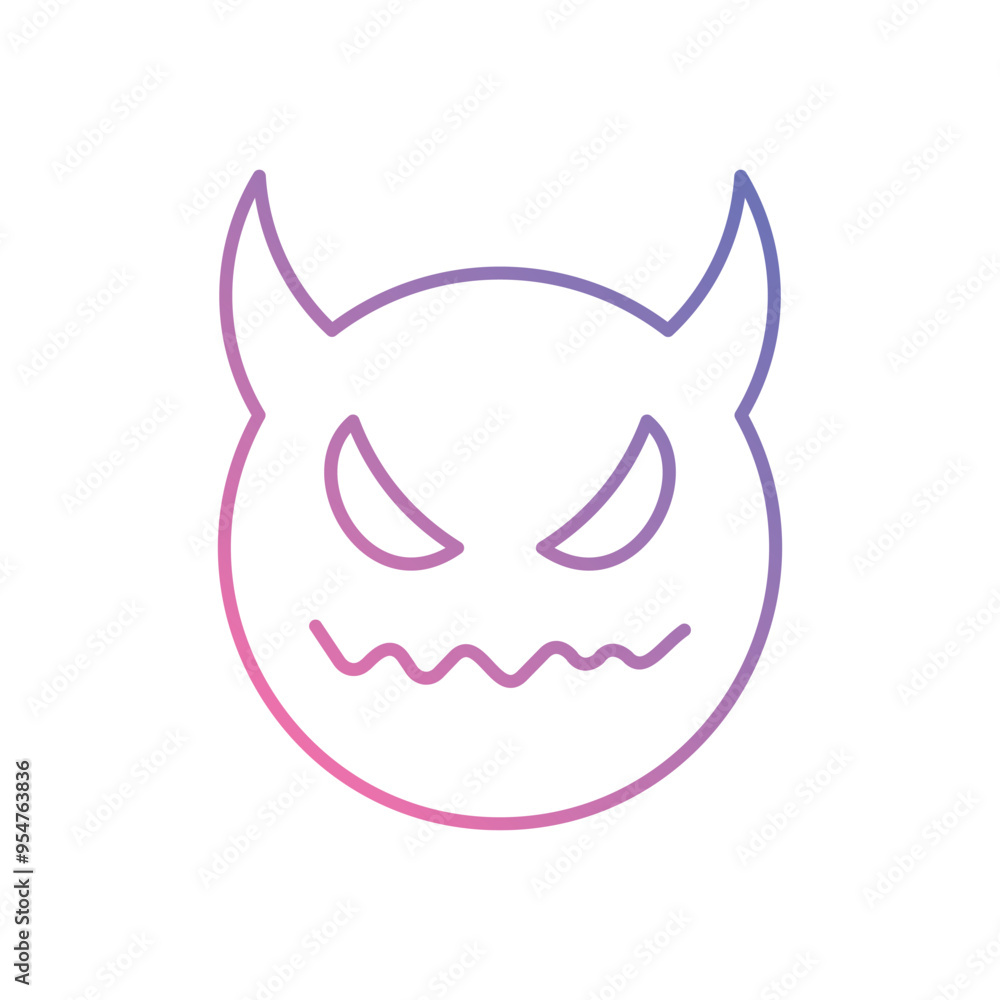 Devil Horns icon vector stock illustration Devil Horns icon vector stock illustration