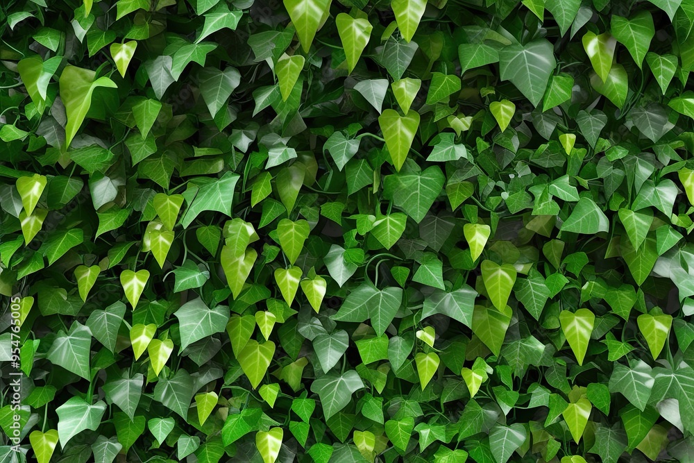3D Colorful and Detailed Representation of Fresh Hedera Helix Ivy with Abundant Greenery 3D Colorful and Detailed Representation of Fresh Hedera Helix Ivy with Abundant Greenery