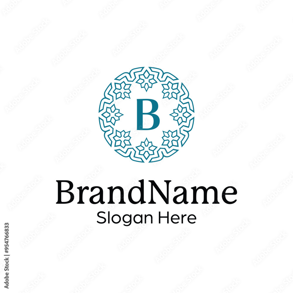 Elegant ornamental emblem premium crest template logo Elegant ornamental emblem premium crest template logo