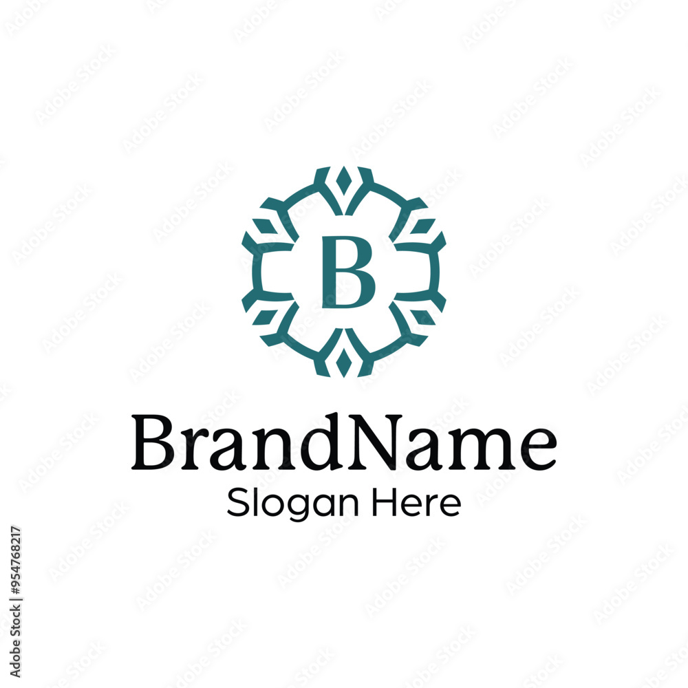 Elegant ornamental emblem premium crest template logo Elegant ornamental emblem premium crest template logo