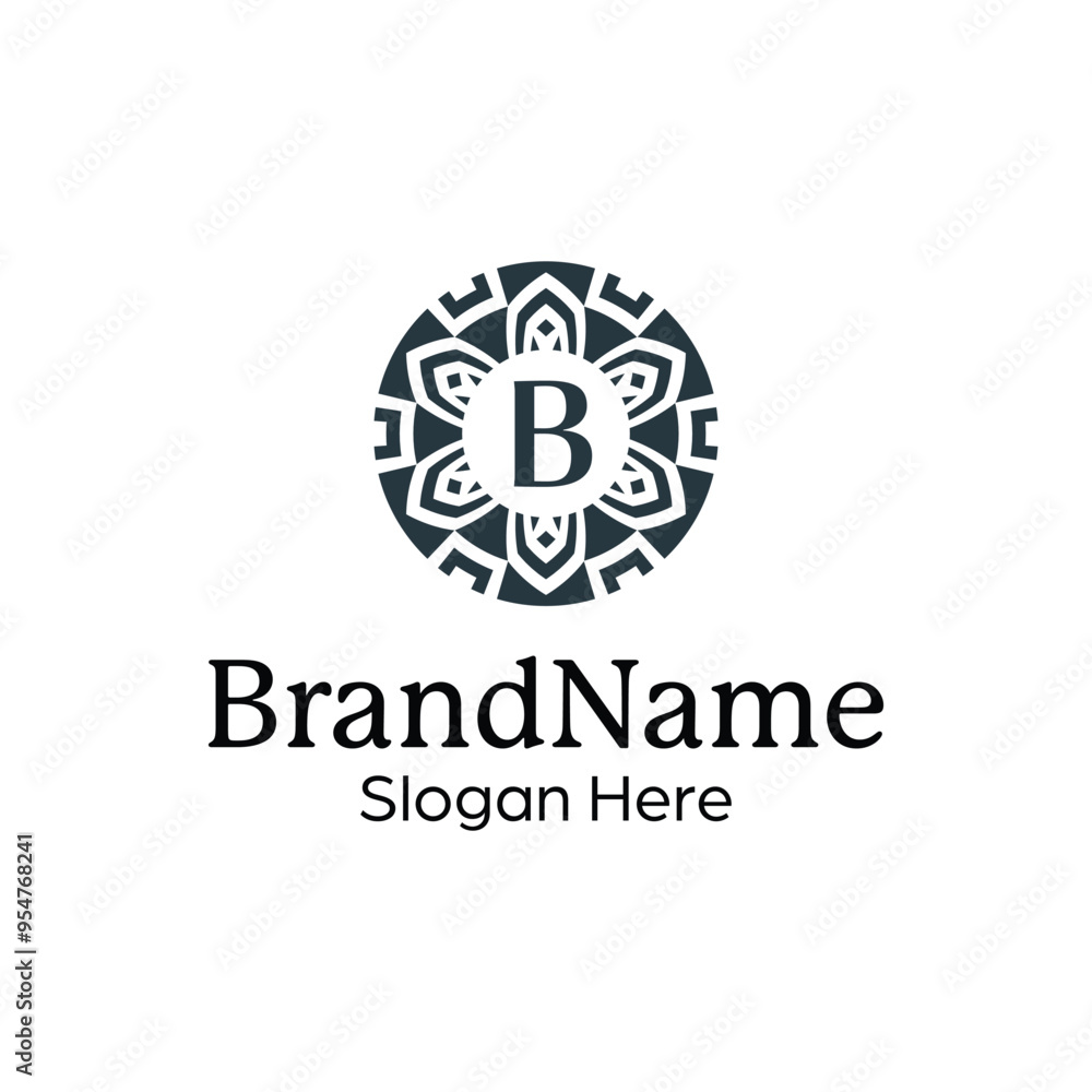 Elegant ornamental emblem premium crest template logo Elegant ornamental emblem premium crest template logo