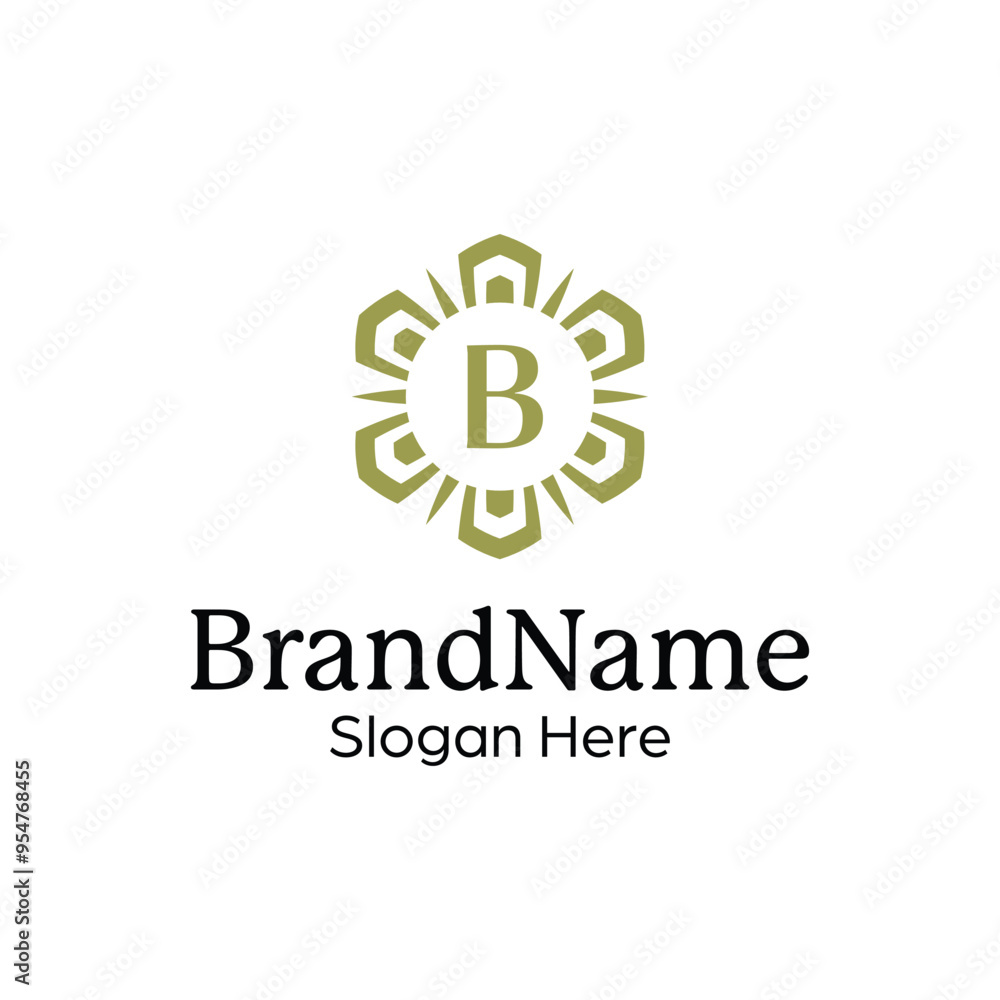 Elegant ornamental emblem premium crest template logo Elegant ornamental emblem premium crest template logo