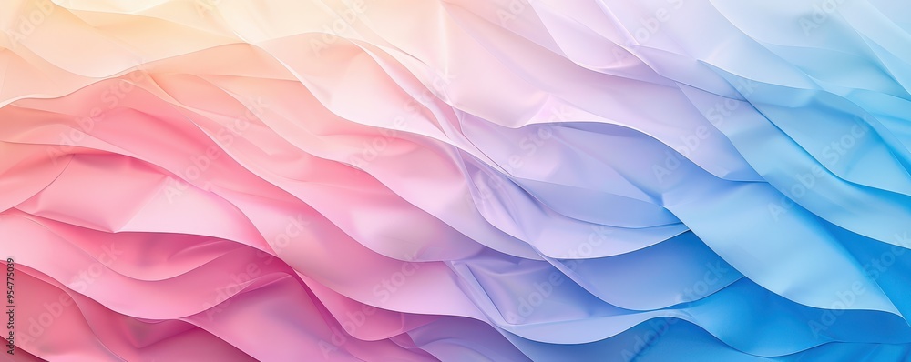 Obraz premium Pastel abstract pattern with brush strokes and space for a banner.