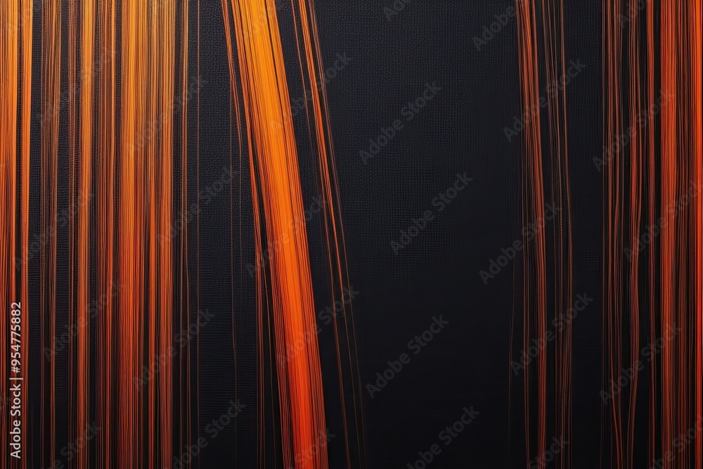 Fototapeta premium Bright Orange Streak Design on Dark Background Canvas
