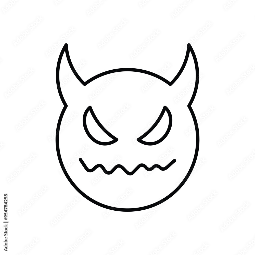 Devil Horns icon vector stock illustration Devil Horns icon vector stock illustration