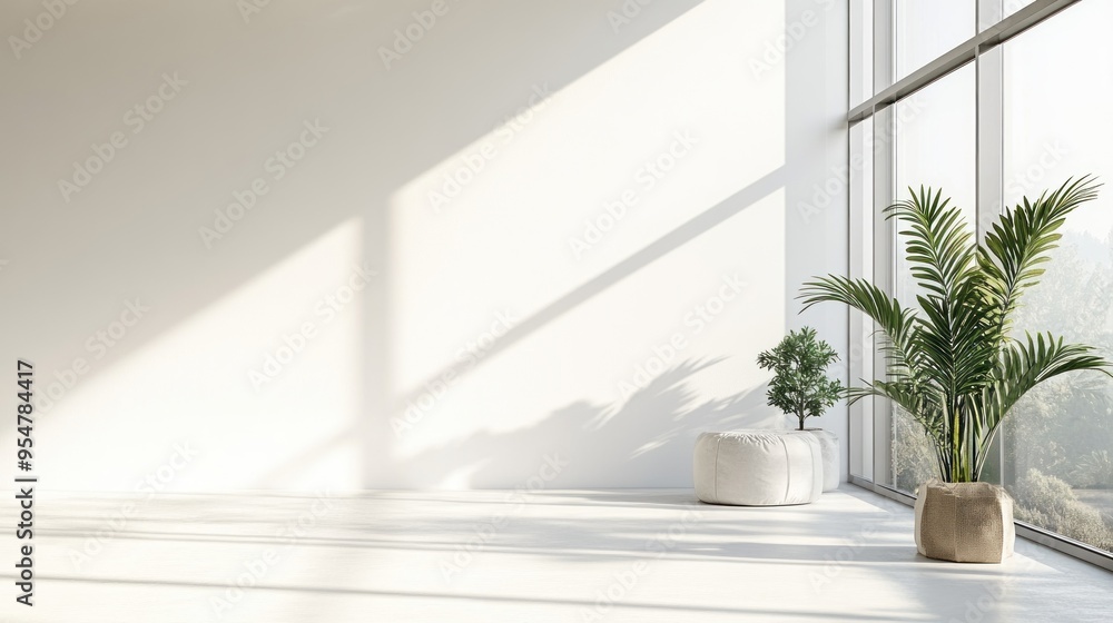 Fototapeta premium Minimalist Interior Design with Natural Light