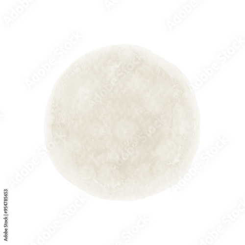 Pastel beige watercolor blot background. Brush stroke abstract shape. Paint stain wallpaper.