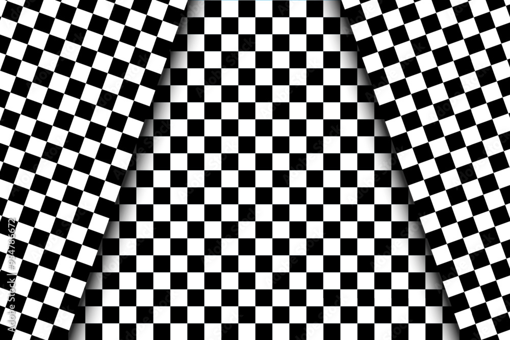 Black and white checkered flag. Vector background. Black and white checkered flag. Vector background.