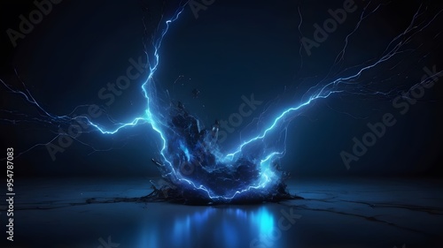 artificially generated lightning strike