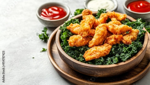 Fried chicken and collard greens are southern soul food