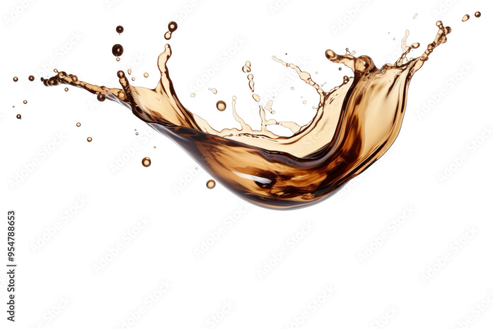 Splashes of coffee liquid splash in large waves, perfect for food or drink advertising, graphic design projects, and social media content Splashes of coffee liquid splash in large waves, perfect for food or drink advertising, graphic design projects, and social media content