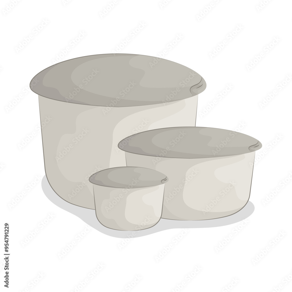Illustration of food container Illustration of food container
