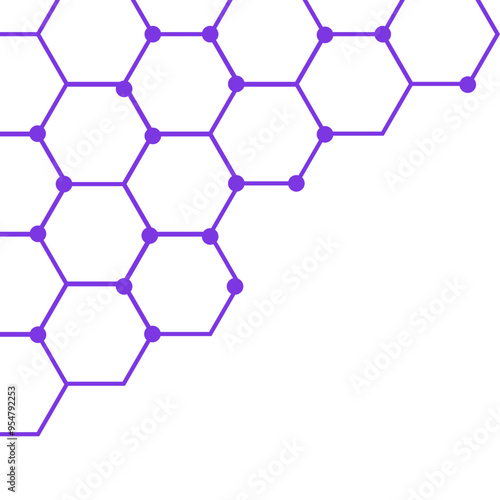 Line Hexagon Corner Vector