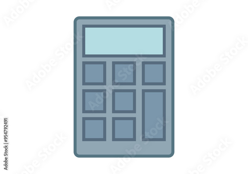 Calculadora de color azul para cuentas de negocios