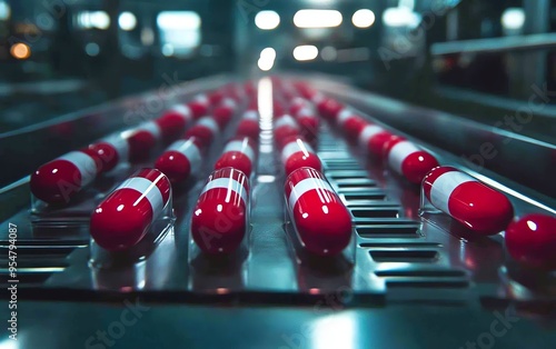 Visualize the pharmaceutical industry focusing on profit by preying on vulnerable groups, showcasing corporate exploitation and unethical practices with strong, evocative imagery photo