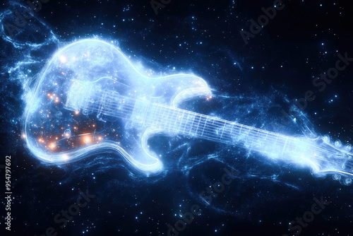 Abstract Guitar Background