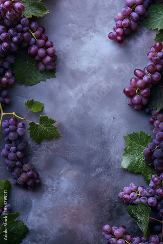 Wallpaper Mural A bunch of ripe grapes, perfect as a dessert or for making fine wine. Beautiful purple design for winery or a vineyard. Perfect sweet fruits background. Torontodigital.ca
