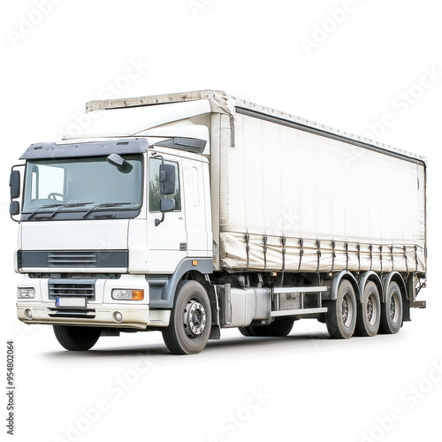 Lorry On White Background