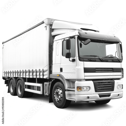 Lorry On White Background