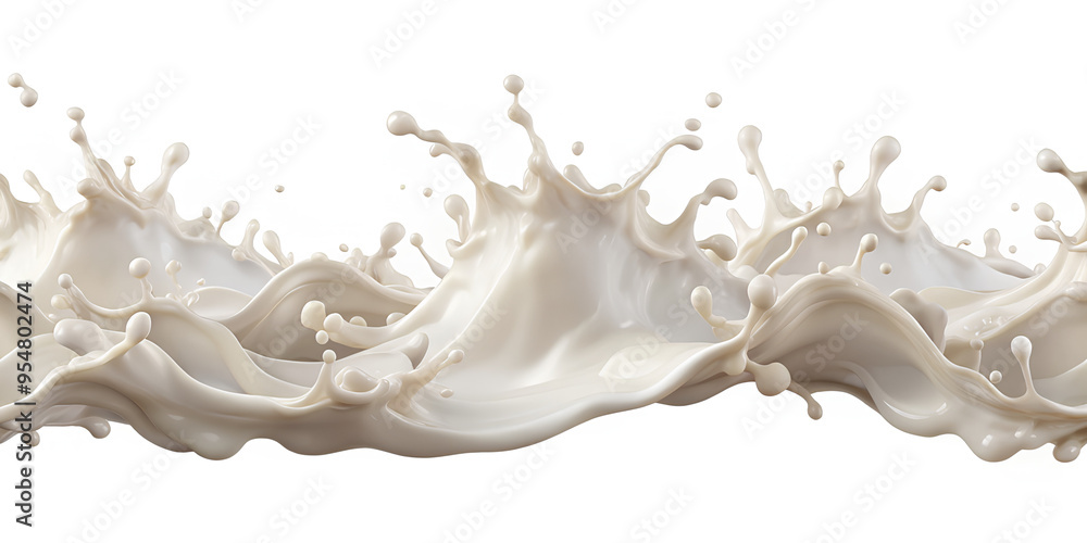 Milk splash pattern isolated on white background. clipping path. Realistic Milk splash pattern isolated on white background. clipping path. Realistic