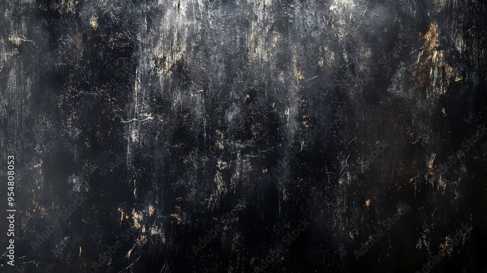 Naklejka premium Worn and Weathered Metal Texture with Heavy Scratches and Faded Areas