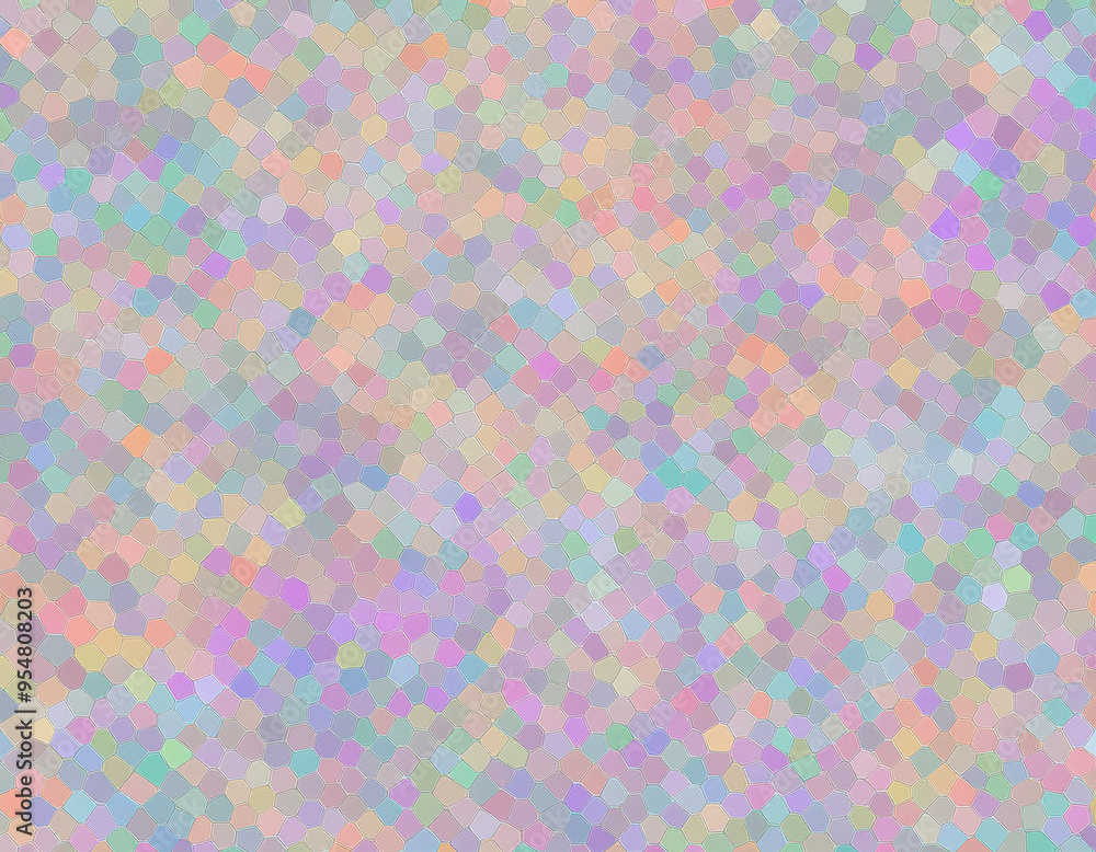 Abstract Mosaic Tiles in Muted Pastel Tones Geometric Texture Background with Vintage Pattern Abstract Mosaic Tiles in Muted Pastel Tones Geometric Texture Background with Vintage Pattern
