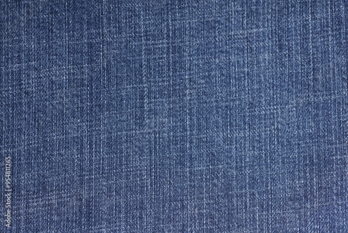 Texture of blue jeans pants close up