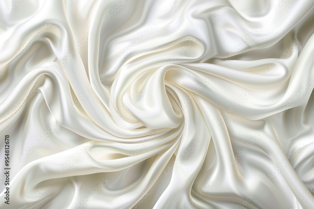 Background of Smooth Elegant White Silk or Satin Luxury Cloth Texture, Abstract Background. Background of Smooth Elegant White Silk or Satin Luxury Cloth Texture, Abstract Background.