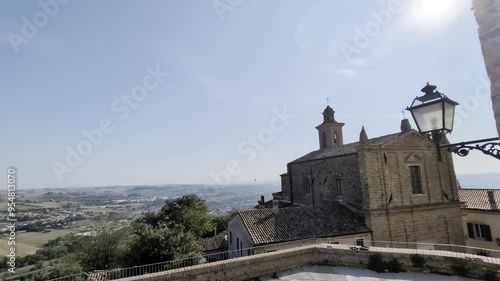 Panorama da Castelbellino nelle Marche photo