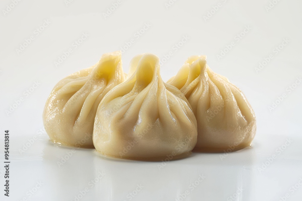 Chinese Dumpling. Xiao Long Bao Dim Sum in White Background with Innovative Cooking Technology Chinese Dumpling. Xiao Long Bao Dim Sum in White Background with Innovative Cooking Technology