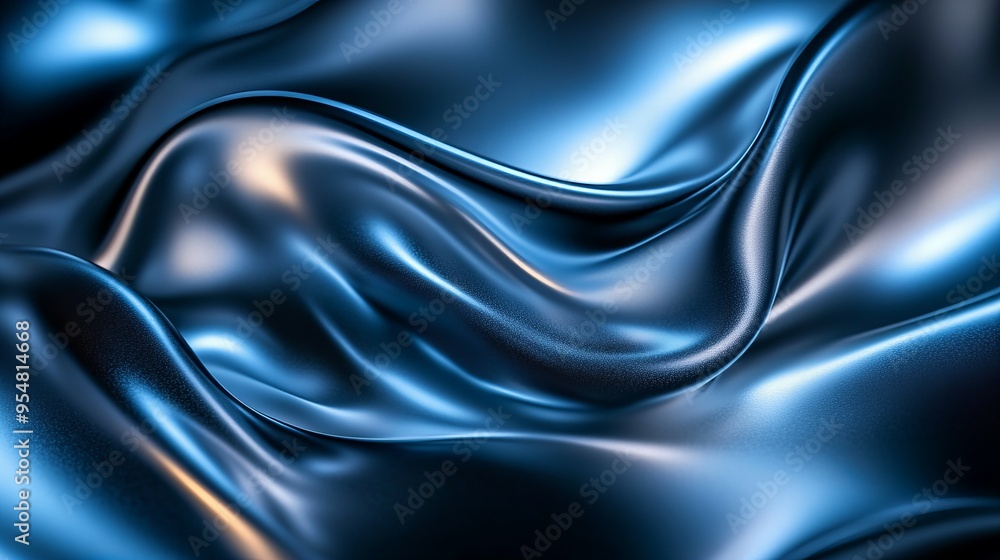 Minimalistic abstract background with waving flowing curves and folds in various shades of blue, perfect for modern design projects, new beautiful stock image illustration AI Minimalistic abstract background with waving flowing curves and folds in various shades of blue, perfect for modern design projects, new beautiful stock image illustration AI