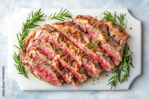 Griddled beef steak that is delicious and perfectly cooked