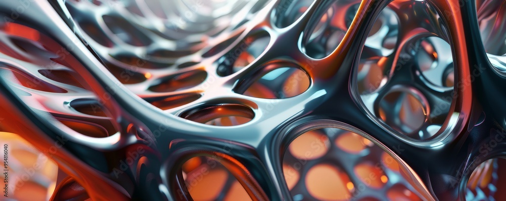 Glossy liquid 3D lattice with dynamic patterns, 4K hyperrealistic photo Glossy liquid 3D lattice with dynamic patterns, 4K hyperrealistic photo