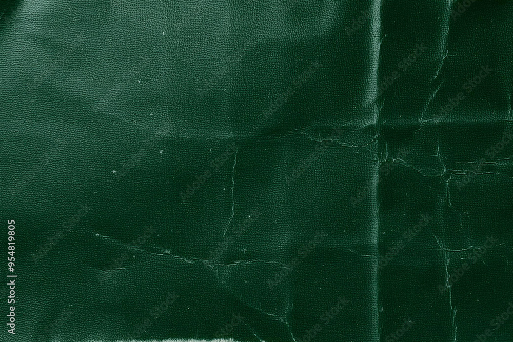 Obraz premium Dark Green Folded Paper Texture, Dark Green Paper with Deep Folds, Textured Dark Green Folded Surface, Dark Folded Paper Texture for Background