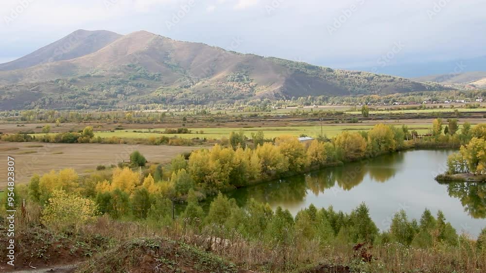 landscape with lake landscape with lake