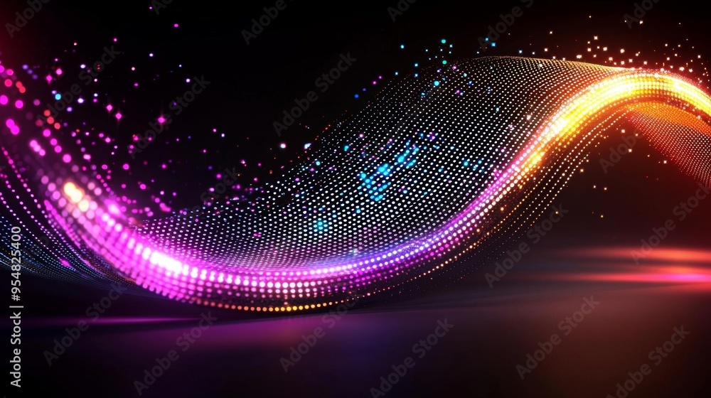 Bright gradient with pixel art elements, abstract backdrop, retro and vibrant Bright gradient with pixel art elements, abstract backdrop, retro and vibrant