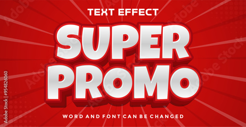 Super promo editable text effect