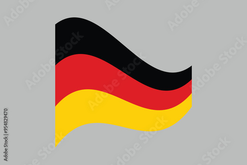 Germany flag, The flag of Germany, Germany flag vector graphic, National Germany flag, Vector illustration, Computer illustration 