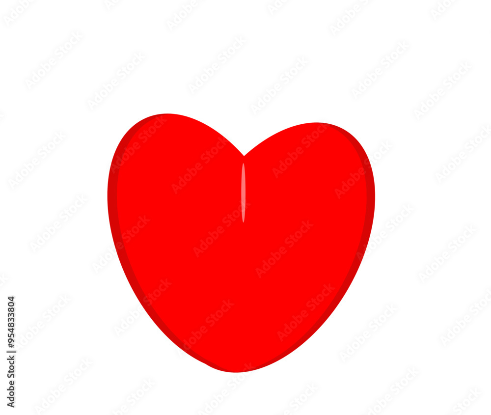 The heart is a taped shadow glare on a transparent background The heart is a taped shadow glare on a transparent background