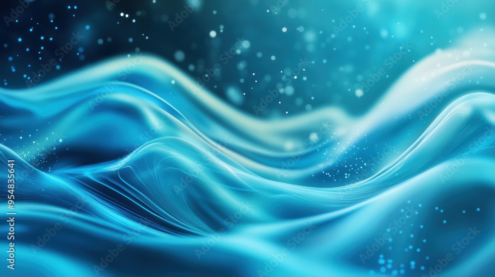 2D animation of abstract waves and particles, harmonically paced to provide a flowing and elegant background for digital content 2D animation of abstract waves and particles, harmonically paced to provide a flowing and elegant background for digital content