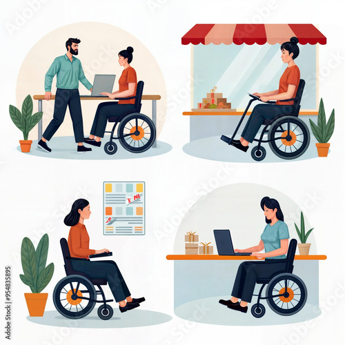 Motorized Wheelchairs in Various Environments