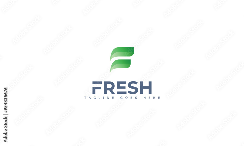 Letter f green colourful design icon creative logo Letter f green colourful design icon creative logo