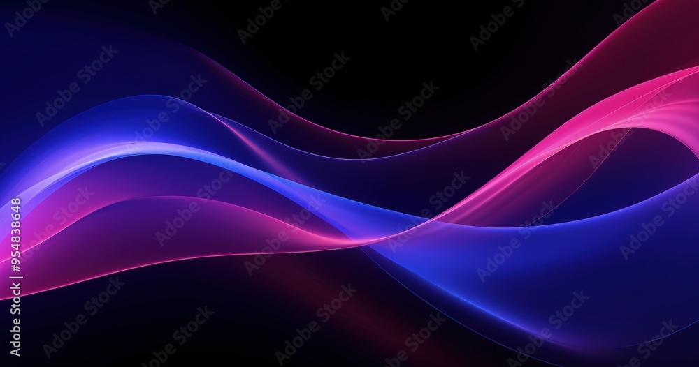 A vibrant abstract design featuring flowing waves of blue and pink, creating a dynamic and visually appealing composition. A vibrant abstract design featuring flowing waves of blue and pink, creating a dynamic and visually appealing composition.
