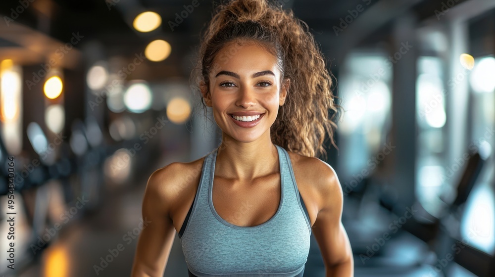 Energized Woman Doing Cardio Exercises for Toning and Fitness Motivation Energized Woman Doing Cardio Exercises for Toning and Fitness Motivation