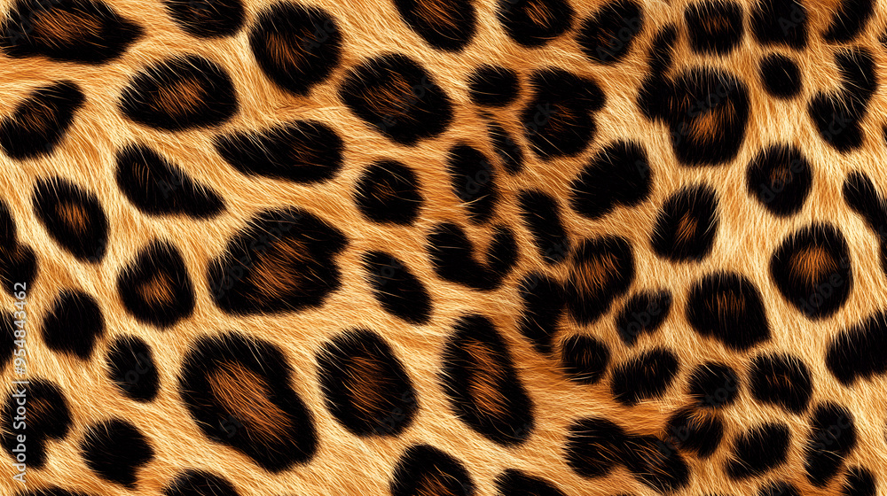 Realistic fur leopard seamless pattern Realistic fur leopard seamless pattern